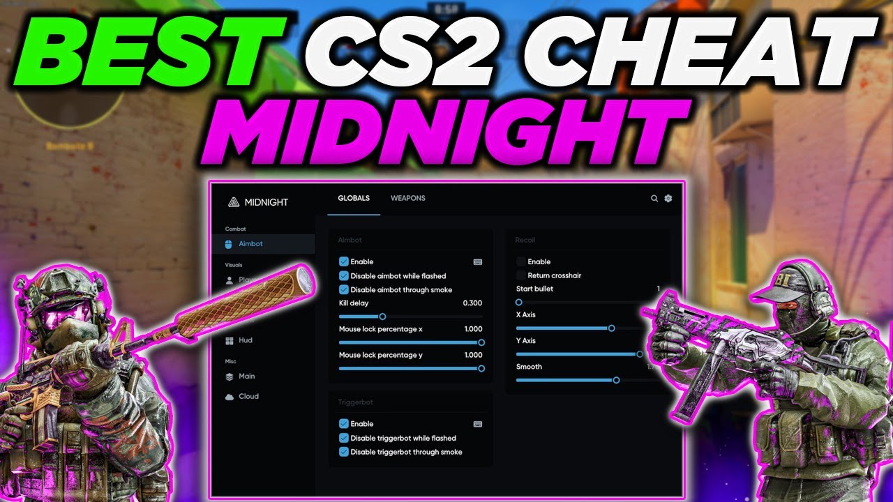 BẢN MIDNIGHT - CS2 SKINCHANGER VIP + TẶNG KÈM CONFIG XỊN LEO RANK